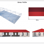 Тент большой 10х20