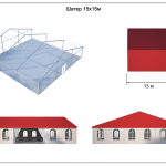 Классический шатёр 15х15